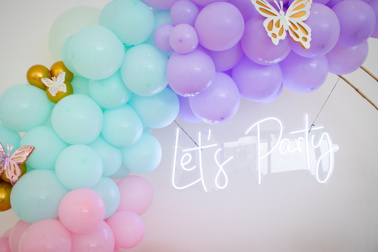 Balloons decoration in party